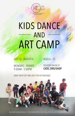 Sign up for Summer Camp at www.ckdc.org/kidsdanceandartcamp