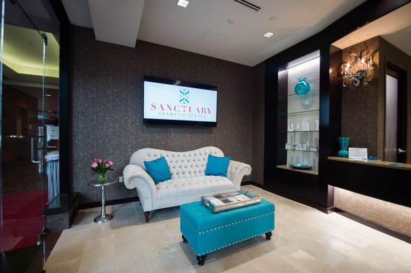 Front lounge at Sanctuary Cosmetic Center.