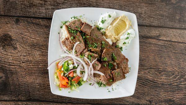 Lamb steak platter