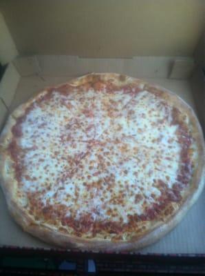 XL pizza with extra cheese