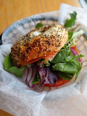 Smoked Salmon Bagel @tiffhuangry