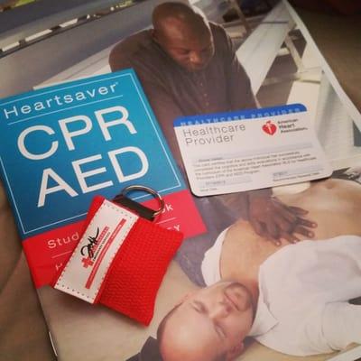 Cpr card and mask keychain!!! :)