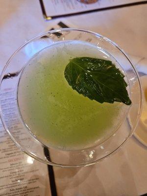 Basil limencello martini