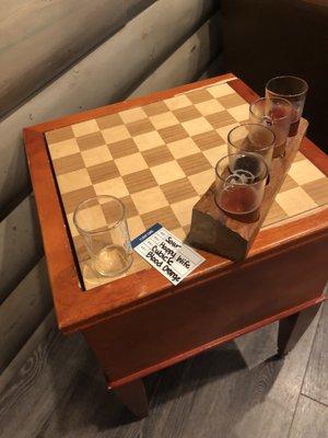 Chess board and flight