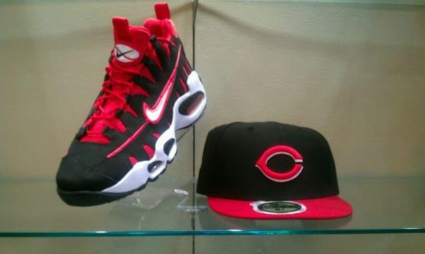 Red and black shoe/hat set