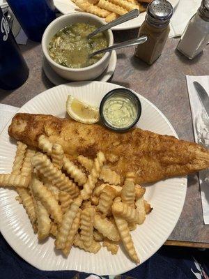 Fried Haddock