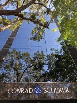 Close up of Conrad & Scherer Headquarters