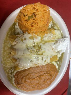 Enchiladas verdes