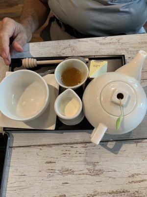 Tea service includes an abundance of choices.