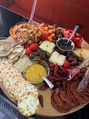 Homemade charcuterie board by Tip Top Canning