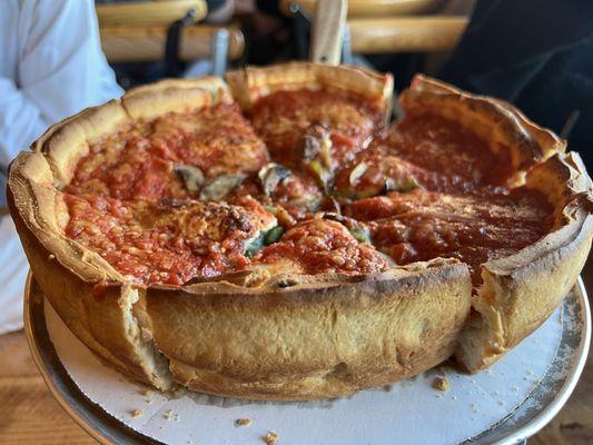 The Special Stuffed Deep Dish Pizza