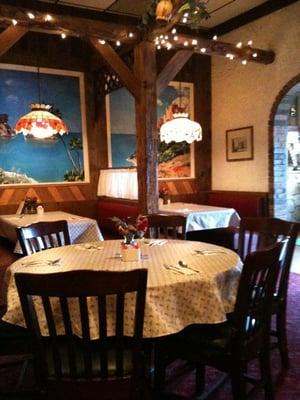 Dining room is cozy and clean!