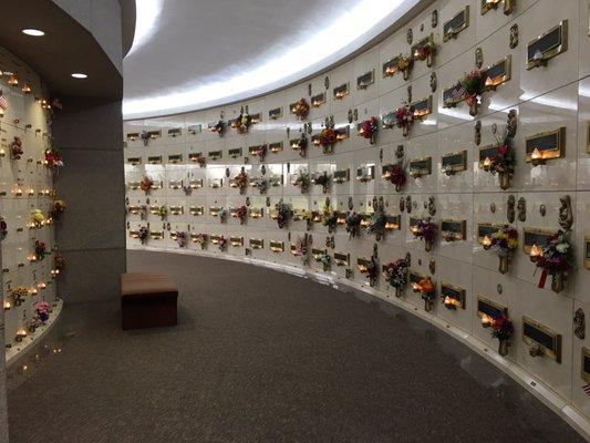 A beautiful hallway in the Mausoleum of the Angels