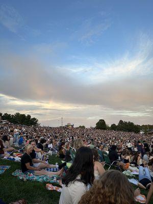 Crowd in lawn at venue