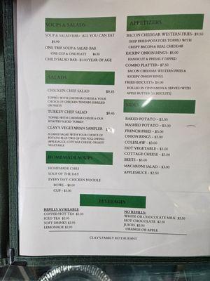 Menu is new with some old favorites. I think the prices are more than reasonable!