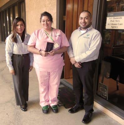 Zulema Chavez is part of our Professional Caregivers, we look forward to many more years!