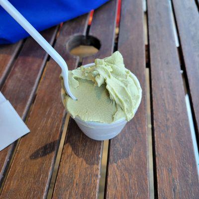 Pistachio Gelato!! Yummy!