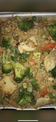 Chicken fried rice I added broccoli