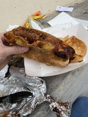 A pork "burrito"