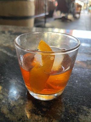 Smoked old fashioned