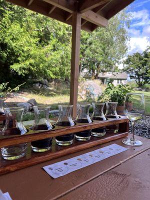 Wine tasting flight