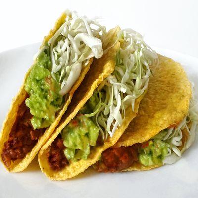 Beyond Guacamole Taco extra Guac and Sub with Cabbage - VEGAN