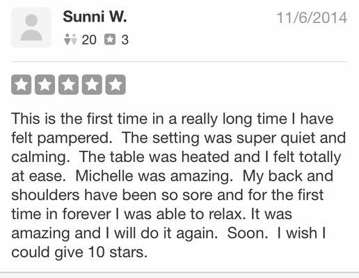 Filtered review from client