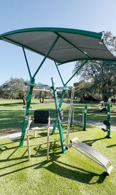 Shaded Exercise Station