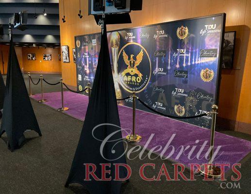 Celebrity Red Carpets provides custom Step and Repeats including delivery and pickup. We're located in Las Vegas, NV and Los Angeles, CA