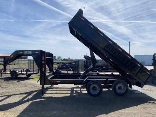 Valdez Eazy Tow 6.5'x16' Gooseneck Dump trailer. 20,000 lbs capacity.