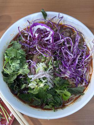 Bun Bo Hue with added toppings