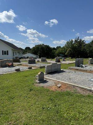 Overview of cemetery!