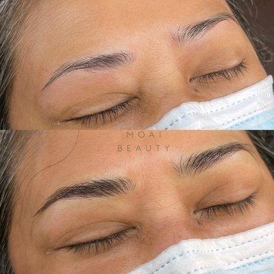 Perfect balance with Microblading and shading! Natural beauty