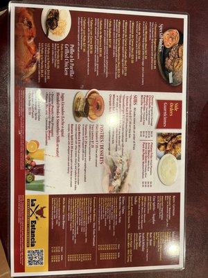 Menu (other side)