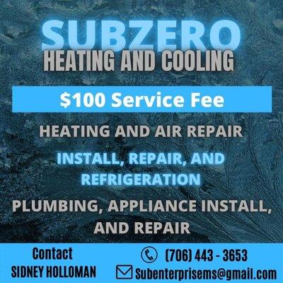 Sub Zero Heating and Cooling