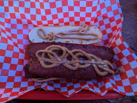 Peanut Butter Bacon Dog for $6.50.