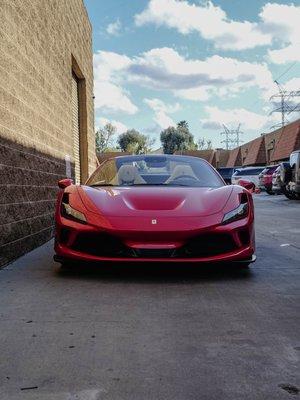 Full Front PPF on Ferrari F8