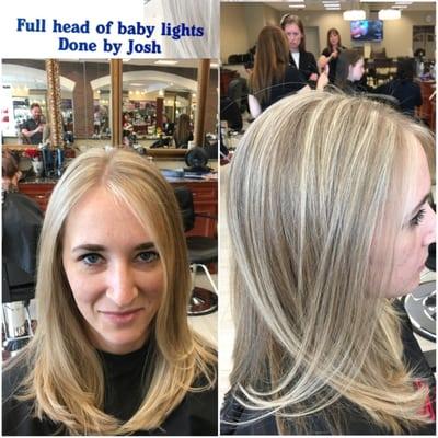 Full head of baby lights. Done by Josh