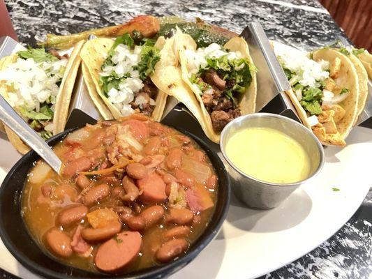 Street Tacos w/ Beans