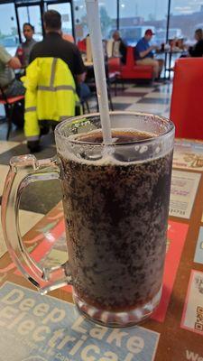 Frosted rootbeer mug