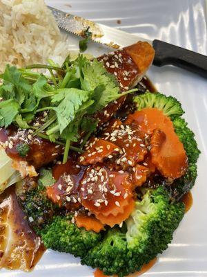 Salmon Teriyaki With Rice