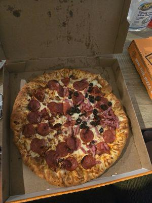 A shitty pizza