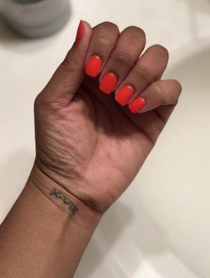 Dip powder manicure