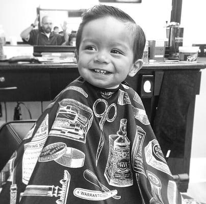 My son's first haircut (after)