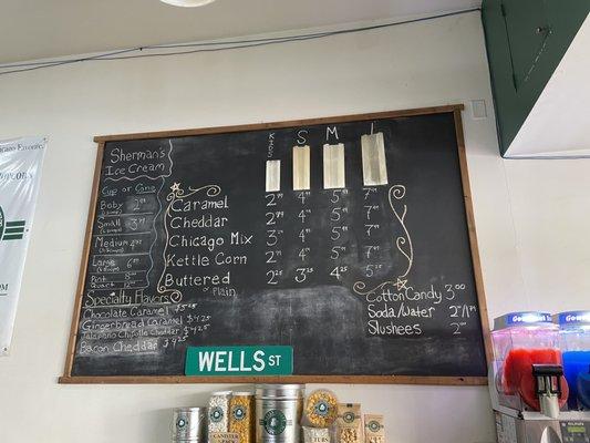 Menu board