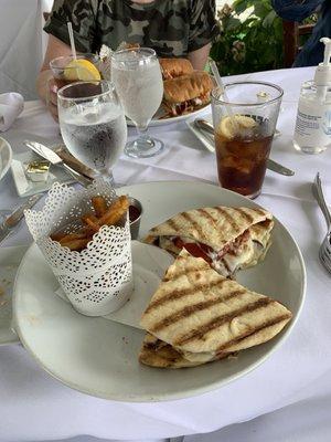 Grilled chicken panini lunch special