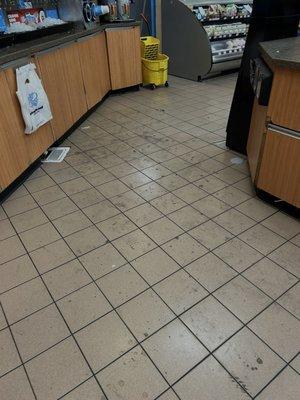 DIRTY STICKY FLOORS