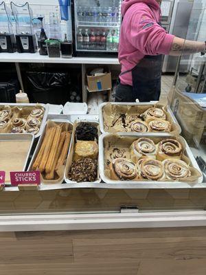 Cinnabon display