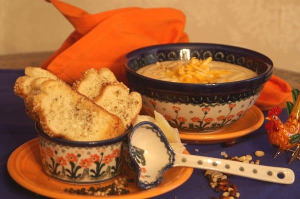 Maria's Stuffed Baked Potato Cheese Soup