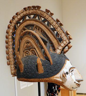 Agbogho mmuo (maiden spirit) mask; Nigeria; Igbo Awka culture; mid-20th century; wood, pigment